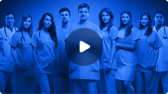 Equipe de profissionais de saúde da rede Plugin Benefícios
